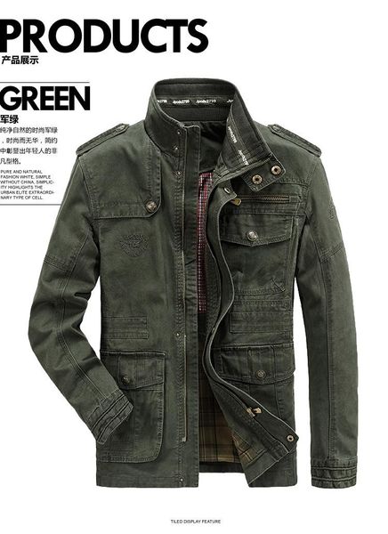 men's jackets autumn winter jacket men 100% cotton business casual cargo military multi-pocket mens and coats male, Black;brown
men's jackets autumn winter jacket men 100% cotton business casual cargo military multi-pocket mens and coats male, Black;brown