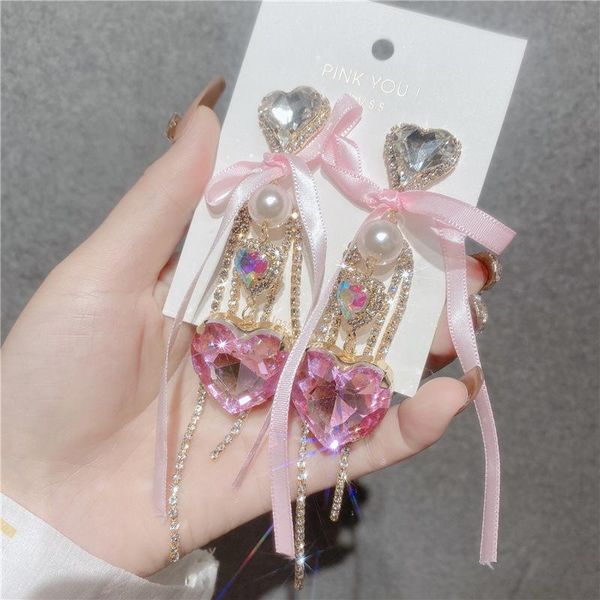 dangle & chandelier korean luxury elegant yarn bowknot heart crystal long tassel drop earrings for women girls holiday party jewelry, Silver
dangle & chandelier korean luxury elegant yarn bowknot heart crystal long tassel drop earrings for women girls holiday party jewelry, Silver
