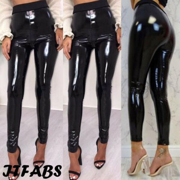 women's pants & capris 2021 brand fashion black women' s shiny pvc high waist slim skinny pencil leggings, Black;white
women's pants & capris 2021 brand fashion black women' s shiny pvc high waist slim skinny pencil leggings, Black;white
