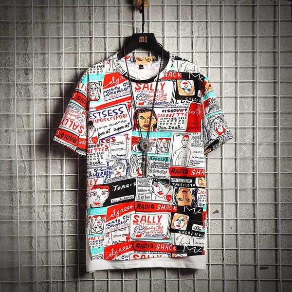 men's t-shirts doodle printed fashions harajuku streetwear shirt hip hop funny t shirts men tshirt 5xl summer atha, White;black
men's t-shirts doodle printed fashions harajuku streetwear shirt hip hop funny t shirts men tshirt 5xl summer atha, White;black