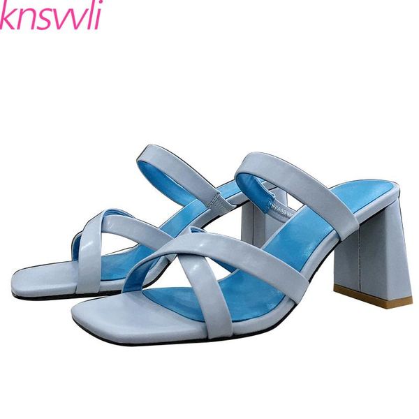 slippers high heels women genuine leather cross strap party shoes chunky mules ladies color sandals for, Black
slippers high heels women genuine leather cross strap party shoes chunky mules ladies color sandals for, Black