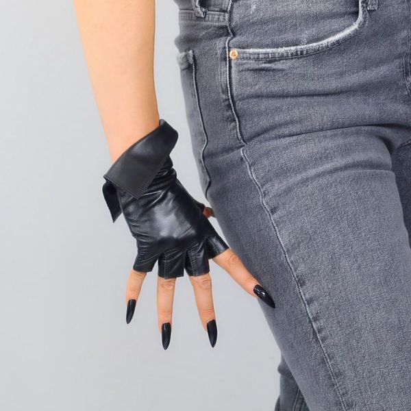 sports gloves real leather semi-finger female imported sheepskin fashion black fingerless women half fingers driving wzp59
sports gloves real leather semi-finger female imported sheepskin fashion black fingerless women half fingers driving wzp59