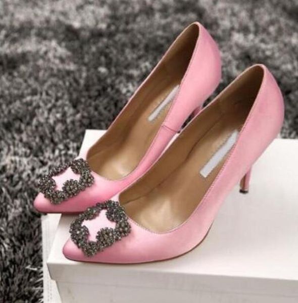 dress shoes 2021 brand mb pumps women high heel 8cm 10cm spring pointed rhinestone square buckle satin women's wedding 35-42, Black
dress shoes 2021 brand mb pumps women high heel 8cm 10cm spring pointed rhinestone square buckle satin women's wedding 35-42, Black