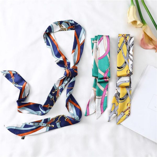 scarves women silk skinny neck scarf fashion print lady bag handle scarfs wraps hair band ribbon femme cap hand 2021, Blue;gray
scarves women silk skinny neck scarf fashion print lady bag handle scarfs wraps hair band ribbon femme cap hand 2021, Blue;gray