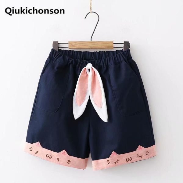 japanese soft girl kawaii shorts women summer teens students ears elastic waist cat embroidery straight short pants women's, White;black
japanese soft girl kawaii shorts women summer teens students ears elastic waist cat embroidery straight short pants women's, White;black
