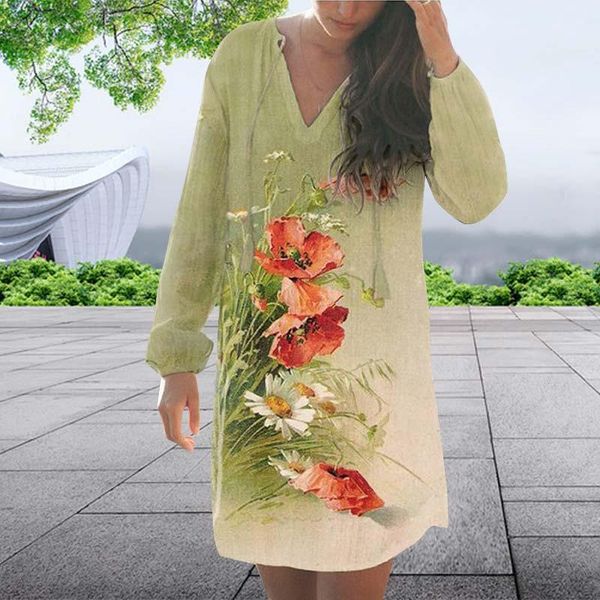 casual dresses autumn women loose boho vintage ruffles beprinted dress full long sleeve spring party beach, Black;gray
casual dresses autumn women loose boho vintage ruffles beprinted dress full long sleeve spring party beach, Black;gray