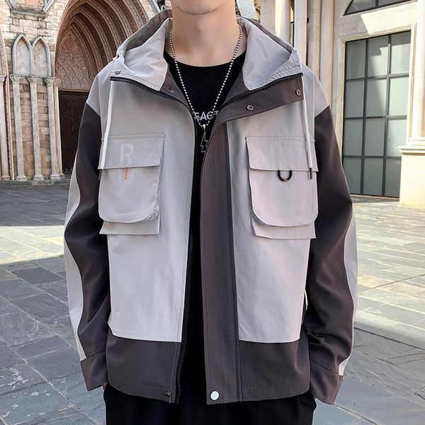 men's jackets spring and autumn windbreaker jacket fashion tooling zipper pocket all-match casual hooded harajuku slim high quality, Black;brown
men's jackets spring and autumn windbreaker jacket fashion tooling zipper pocket all-match casual hooded harajuku slim high quality, Black;brown