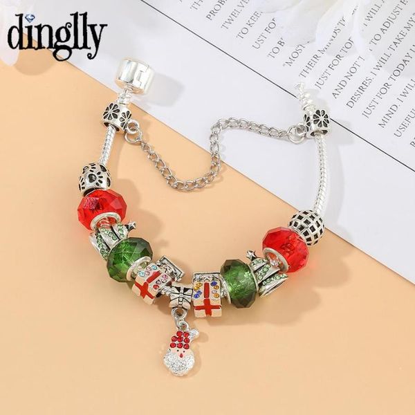 charm bracelets dinglly 2021 santa claus for women men original gift box christmas tree red crystal beads bracelet xmas gifts, Golden;silver
charm bracelets dinglly 2021 santa claus for women men original gift box christmas tree red crystal beads bracelet xmas gifts, Golden;silver