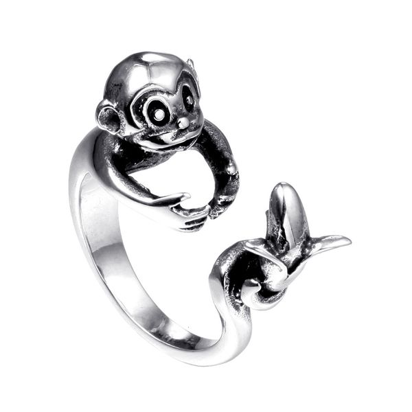 delicate ring fashion trend jewelry punk men's monkey accessories casting titanium steel, Silver
delicate ring fashion trend jewelry punk men's monkey accessories casting titanium steel, Silver