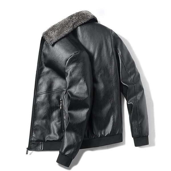 men's jackets autumn winter warm men leather thick jacket coats faux fur collar pu windproof plus size, Black;brown
men's jackets autumn winter warm men leather thick jacket coats faux fur collar pu windproof plus size, Black;brown