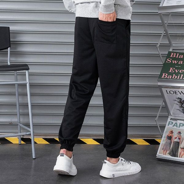 men's pants summer casual sports cotton trousers jogging breathable loose streetwear, Black
men's pants summer casual sports cotton trousers jogging breathable loose streetwear, Black
