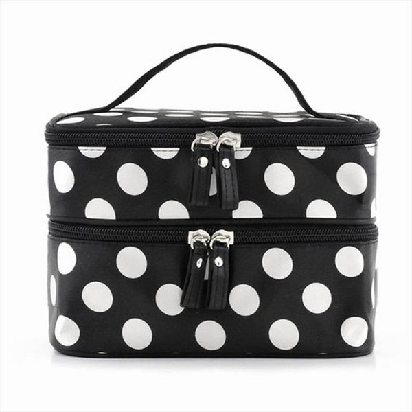 black large capacity cosmetic woman bags dots portable storage makeup canvas beauty organiser handbag big travel
black large capacity cosmetic woman bags dots portable storage makeup canvas beauty organiser handbag big travel
