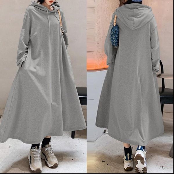 stylish women dresses hooded hoodies dress autumn sweatshirts casual long sleeve maxi vestidos female solid robe oversized, Black;gray
stylish women dresses hooded hoodies dress autumn sweatshirts casual long sleeve maxi vestidos female solid robe oversized, Black;gray