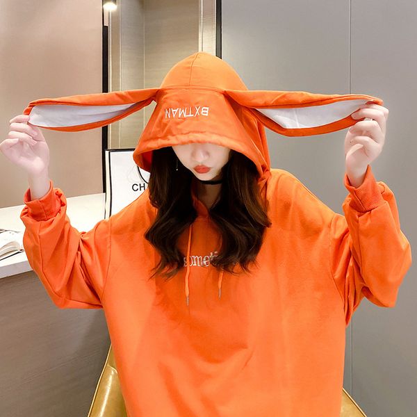 hooded sweater loose large women's wear 2021 autumn korean letter embroidery student pullover et women, Black
hooded sweater loose large women's wear 2021 autumn korean letter embroidery student pullover et women, Black