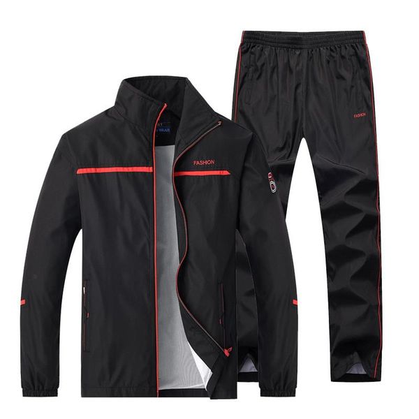 men's tracksuits sportswear suit men tracksuit male fashion active sets spring autumn jogging clothing 2pc jacket + pants asian size l-, Gray
men's tracksuits sportswear suit men tracksuit male fashion active sets spring autumn jogging clothing 2pc jacket + pants asian size l-, Gray
