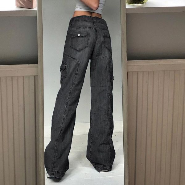 women's jeans high waisted aesthetic baggy streetwear casual loose fashion cargo pants harajuku chic cute denim capris, Blue
women's jeans high waisted aesthetic baggy streetwear casual loose fashion cargo pants harajuku chic cute denim capris, Blue