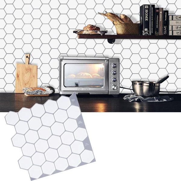 wall stickers 3d hexagon self adhesive tiles peel/stick waterproof heatproof wallpaper sticker kitchen bathroom home decor
wall stickers 3d hexagon self adhesive tiles peel/stick waterproof heatproof wallpaper sticker kitchen bathroom home decor