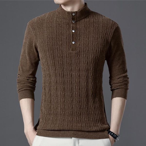 men's sweaters stand-up collar sweater brand fashion slim business casual pure color knitted warm wool pullover, White;black
men's sweaters stand-up collar sweater brand fashion slim business casual pure color knitted warm wool pullover, White;black