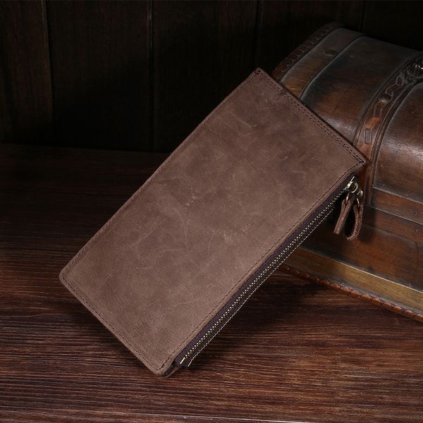wallet crazy horse skin men's head leather women's multifunctional real bag, Red;black
wallet crazy horse skin men's head leather women's multifunctional real bag, Red;black