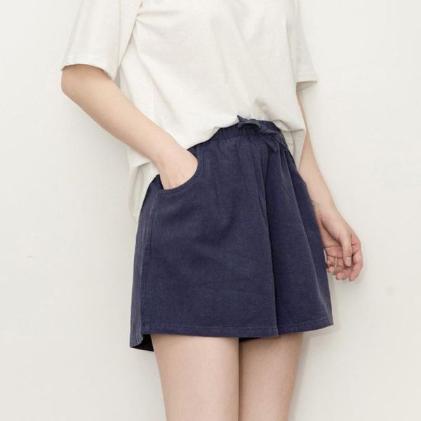 fashion women shorts summer high waist cotton and linen loose women's navy blue casual large size elastic, White;black
fashion women shorts summer high waist cotton and linen loose women's navy blue casual large size elastic, White;black