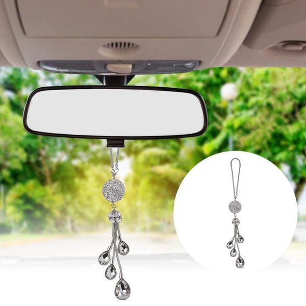 car rearview mirror crystal pendant diamond-encrusted hanging ornament interior decorations
car rearview mirror crystal pendant diamond-encrusted hanging ornament interior decorations