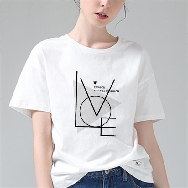 summer love letter printed and mens t shirts women harajuku female tee thin section hipster clothing, White;black
summer love letter printed and mens t shirts women harajuku female tee thin section hipster clothing, White;black