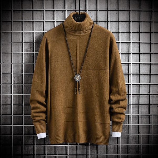 men's sweaters slim sweater men 2021 autumn winter turtleneck pullovers solid color knitted fashion cotton warm plus size, White;black
men's sweaters slim sweater men 2021 autumn winter turtleneck pullovers solid color knitted fashion cotton warm plus size, White;black