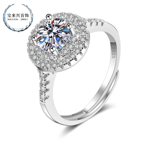 ring sterling silver s925 american d-color morsonite women's classic six claw diamond
ring sterling silver s925 american d-color morsonite women's classic six claw diamond
