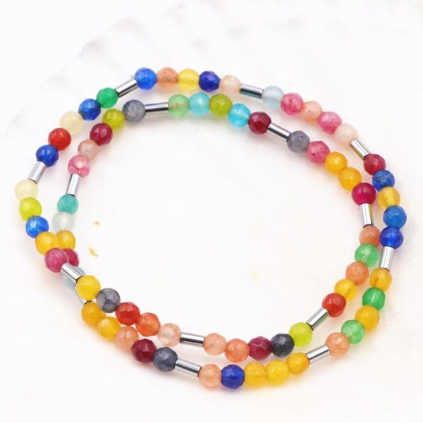 charm bracelets charms bracelet women multi-layer beads natural stone jades faceted 4mm retro punk casual jewelry bangle 14inch a710, Golden;silver
charm bracelets charms bracelet women multi-layer beads natural stone jades faceted 4mm retro punk casual jewelry bangle 14inch a710, Golden;silver
