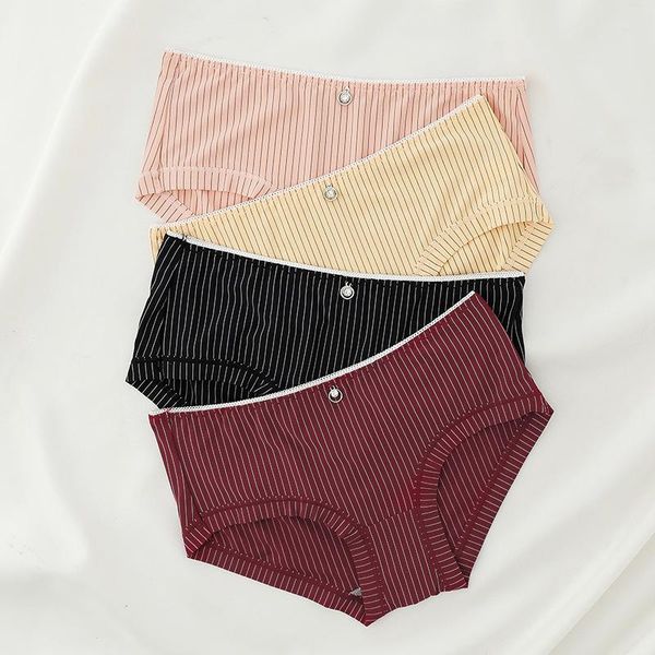 women's panties ice silk underwear breathable seamless striped cotton file large size hip briefs products, Black;pink
women's panties ice silk underwear breathable seamless striped cotton file large size hip briefs products, Black;pink