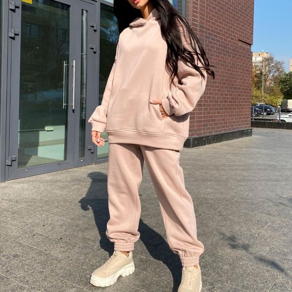 women's hoodies & sweatshirts 2021 women casual pillover sweatshirt and sweatpants 2pcs set sprint autumn loose solid jogging tracksuit, Black
women's hoodies & sweatshirts 2021 women casual pillover sweatshirt and sweatpants 2pcs set sprint autumn loose solid jogging tracksuit, Black