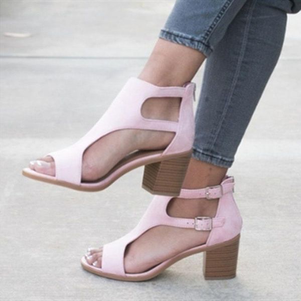 summer woman high heels women sandals shoes female peep toe ladies buckle strap women's comfortable solid footwear plus size, Black
summer woman high heels women sandals shoes female peep toe ladies buckle strap women's comfortable solid footwear plus size, Black