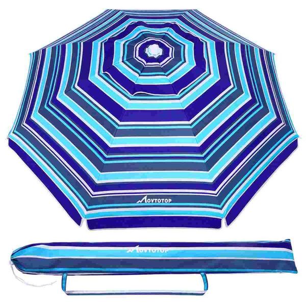 tents and shelters movto6.5ft beach umbrella striped design sand uv protection breathable sun shelter for outdoor travel (royal-
tents and shelters movto6.5ft beach umbrella striped design sand uv protection breathable sun shelter for outdoor travel (royal-