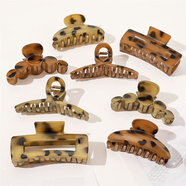 large geometric clamps hollow square tortoiseshell leopard hairclip for women hair headwear accessories, Slivery;golden
large geometric clamps hollow square tortoiseshell leopard hairclip for women hair headwear accessories, Slivery;golden