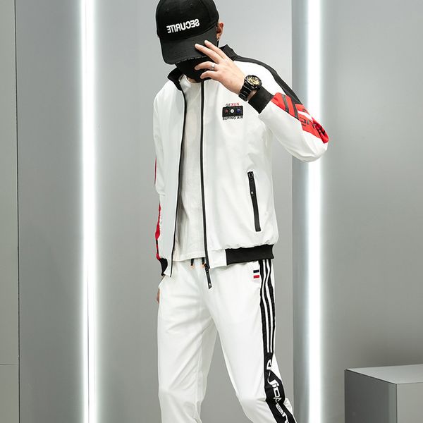 Tracksuits Boutique Sports Suit 2021 Sportswear Men's Fashion Brand Casual Sweater Pants Jacket Youth Spring, White
Tracksuits Boutique Sports Suit 2021 Sportswear Men's Fashion Brand Casual Sweater Pants Jacket Youth Spring, White