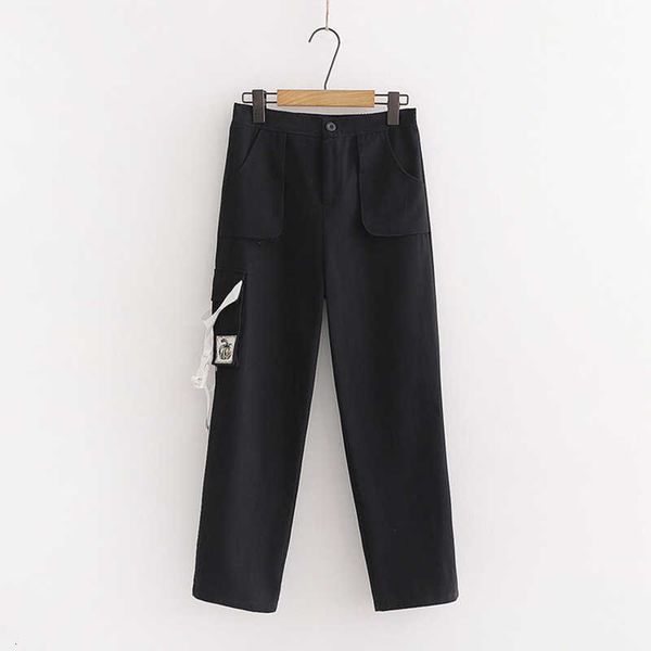 women's pants & capris women black cargo korean students teen girls pumpkin embroidery casual loose wide leg trousers pantalon gb7, Black;white
women's pants & capris women black cargo korean students teen girls pumpkin embroidery casual loose wide leg trousers pantalon gb7, Black;white