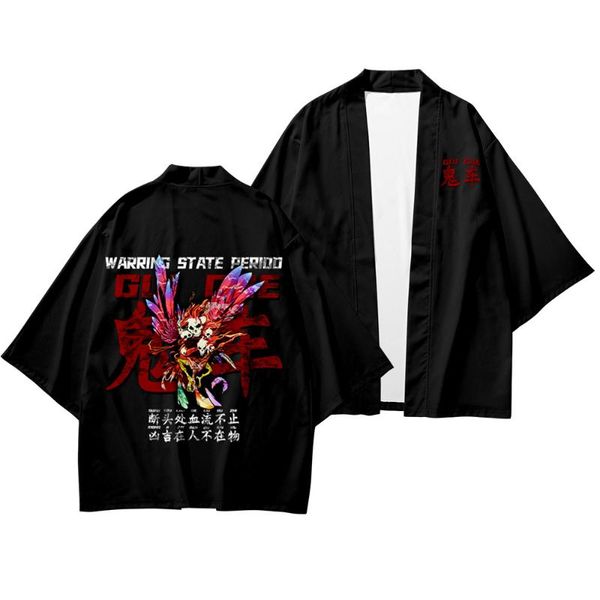 ethnic clothing men's black skull print japanese kimono and pant haori yukata cosplay summer casual loose streetwear, Red
ethnic clothing men's black skull print japanese kimono and pant haori yukata cosplay summer casual loose streetwear, Red