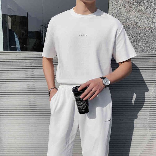 tracksuit spring loose fashion sets casual the-neck short sleeve t-shirt + male sweatpants joint sale kq4m, Gray
tracksuit spring loose fashion sets casual the-neck short sleeve t-shirt + male sweatpants joint sale kq4m, Gray