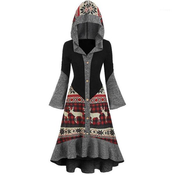 casual dresses digital print contrast color hooded lotus leaf hem long-sleeved decorative buttons women's cotton spinning vestido playa, Black;gray
casual dresses digital print contrast color hooded lotus leaf hem long-sleeved decorative buttons women's cotton spinning vestido playa, Black;gray