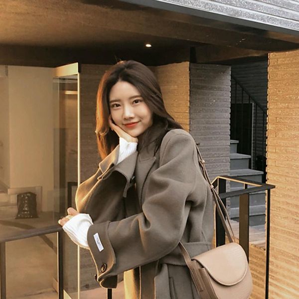 women's wool & blends korean winter coat women 100% autumn coats and jackets jacket female clothes casacos feminino 2021 wpy1418, Black
women's wool & blends korean winter coat women 100% autumn coats and jackets jacket female clothes casacos feminino 2021 wpy1418, Black