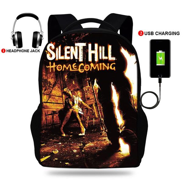 backpack buleflyer silent hill print backpacks boys/girls school bags lapteenage notebook usb charge mochila
backpack buleflyer silent hill print backpacks boys/girls school bags lapteenage notebook usb charge mochila