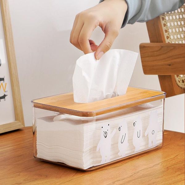 tissue boxes & napkins transparent cartoon storage box household living room kitchen and bathroom supplies plastic with wooden lid
tissue boxes & napkins transparent cartoon storage box household living room kitchen and bathroom supplies plastic with wooden lid
