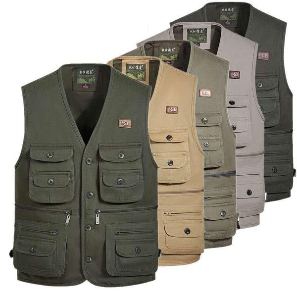 men's vests dad vest autumn middle-aged elderly men outdoor fishing many pockets plus size jacket sleeveless waistcoat, Black;white
men's vests dad vest autumn middle-aged elderly men outdoor fishing many pockets plus size jacket sleeveless waistcoat, Black;white