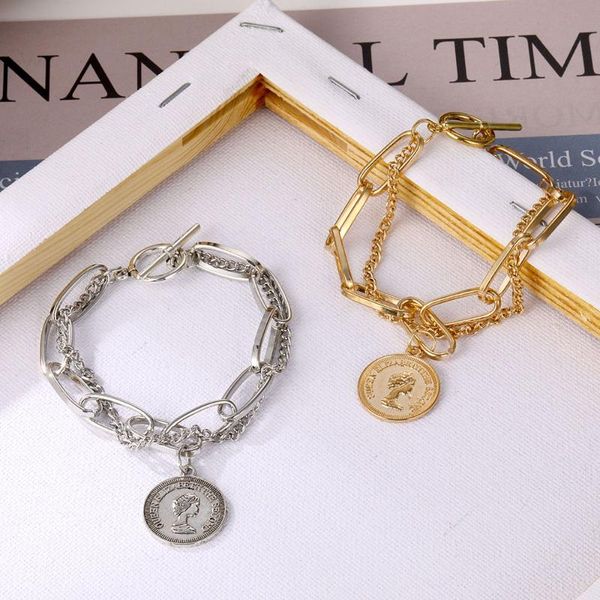 punk hip hop portrait coin bracelet bohemia retro multilayer chain geometric pendant bangle fashion female jewelry charm bracelets, Golden;silver
punk hip hop portrait coin bracelet bohemia retro multilayer chain geometric pendant bangle fashion female jewelry charm bracelets, Golden;silver