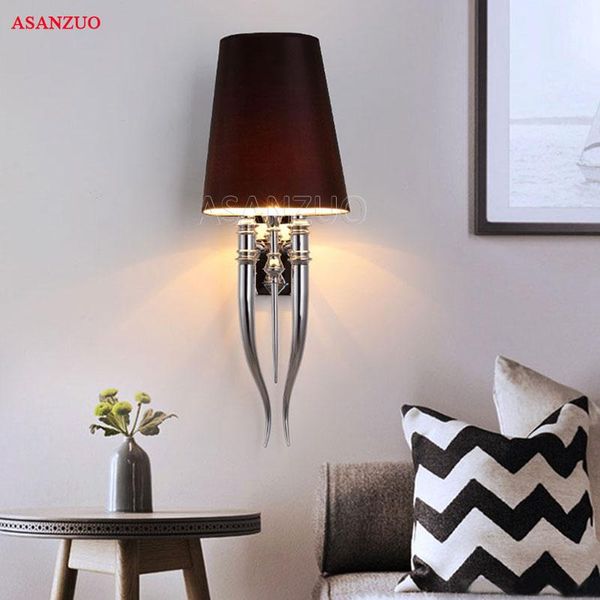 modern iron claw horn cloth lampshade wall light bedroom bedside lamp e27 luminaire sconce fixtures
modern iron claw horn cloth lampshade wall light bedroom bedside lamp e27 luminaire sconce fixtures