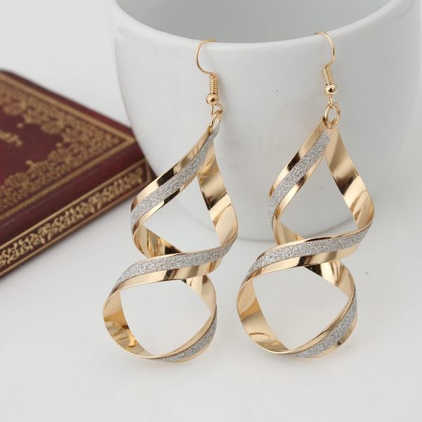1015 rock club exaggerated twist spiral frosted cross earrings stud accessories, Silver
1015 rock club exaggerated twist spiral frosted cross earrings stud accessories, Silver