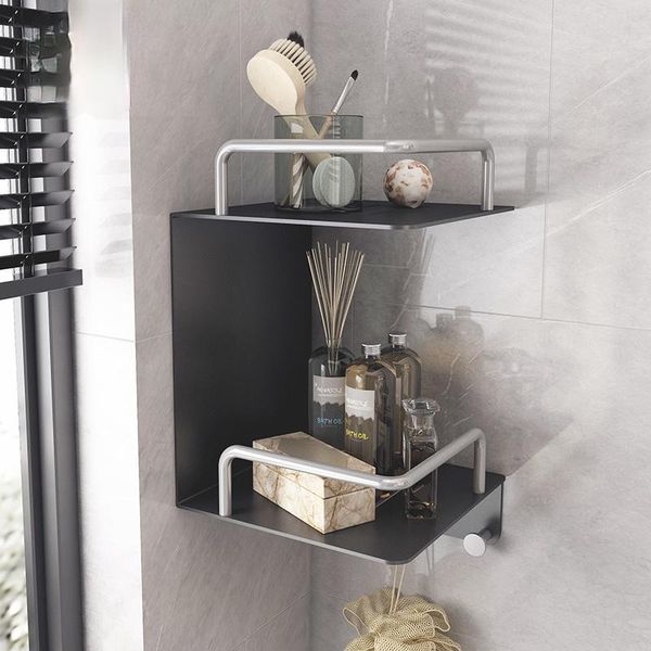 alumimum bathroom shelf 2-layer triangle double-layer toilet corner storage rack wall hanging bottles & jars
alumimum bathroom shelf 2-layer triangle double-layer toilet corner storage rack wall hanging bottles & jars