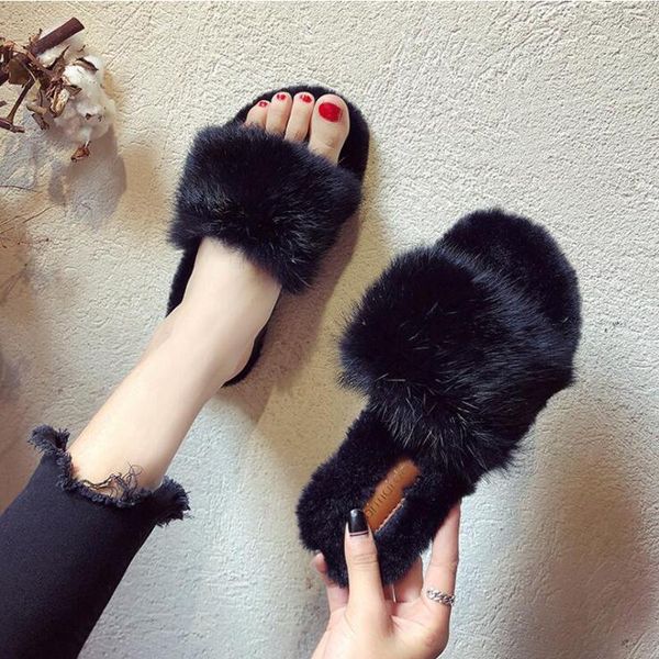 slippers arrival women real fur warm home slides ladies plush fluffy indoor girl's casual lazy walking flip flops, Black
slippers arrival women real fur warm home slides ladies plush fluffy indoor girl's casual lazy walking flip flops, Black