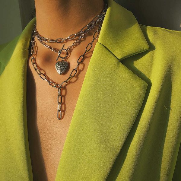 designer necklace luxury jewelry alloy chain gold vintage metal gold multi-layer lock love ladies gift, Silver
designer necklace luxury jewelry alloy chain gold vintage metal gold multi-layer lock love ladies gift, Silver