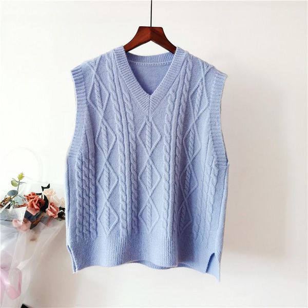 women's vests 2021 fashion autumn winter women sweater v-neck pullover sleeveless casual loose knitted, Black;white
women's vests 2021 fashion autumn winter women sweater v-neck pullover sleeveless casual loose knitted, Black;white